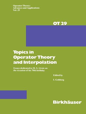 cover image of Topics in Operator Theory and Interpolation